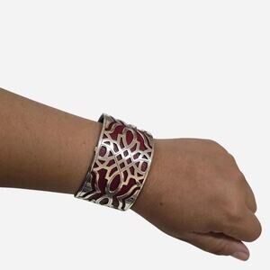 Brighton Christo Sydney Wide Cuff Bracelet with Reversible Insert